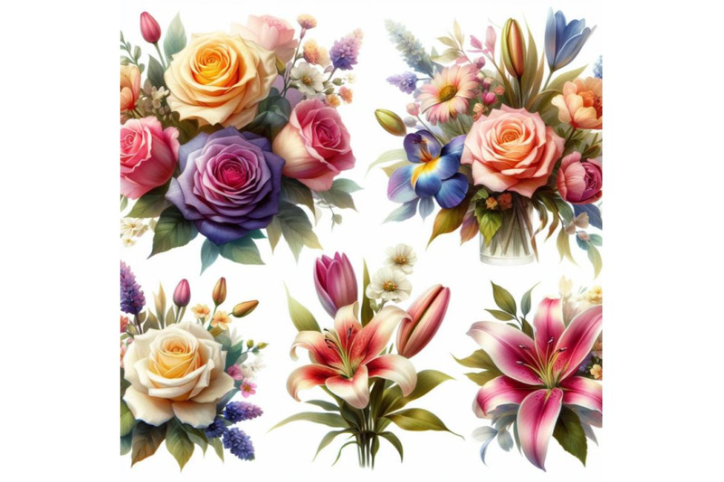 8-flowers-in-watercolor-paintings-set