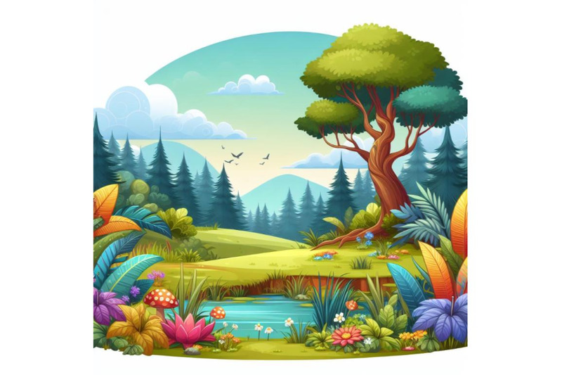 8-forest-beautiful-colorful-plan-bundle