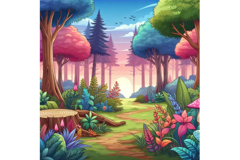 8-forest-beautiful-colorful-plan-bundle