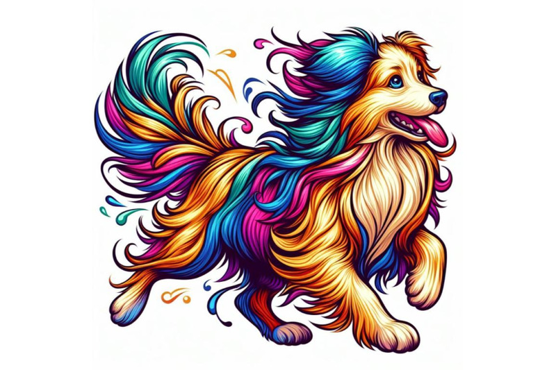 8-running-colorful-dog-running-c-bundle