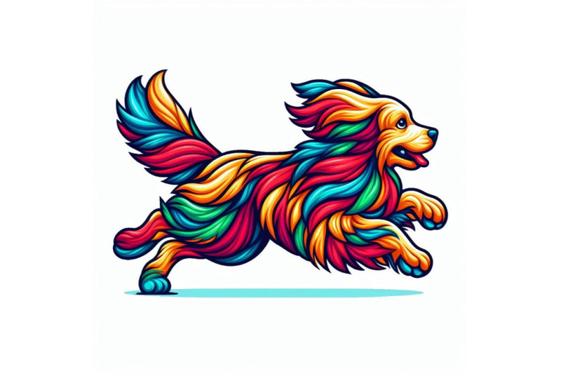 8-running-colorful-dog-running-c-bundle