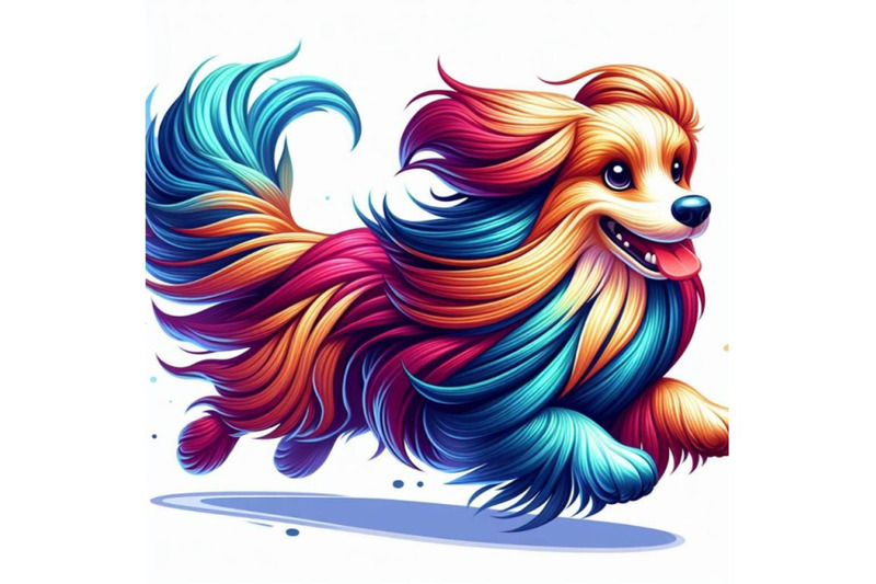 8-running-colorful-dog-running-c-bundle