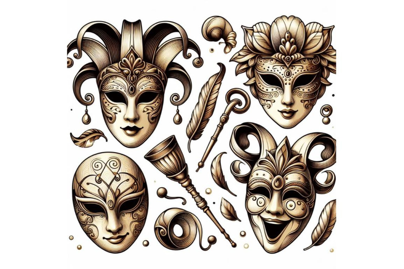 8-theatrical-masks-theatrical-ma-bundle