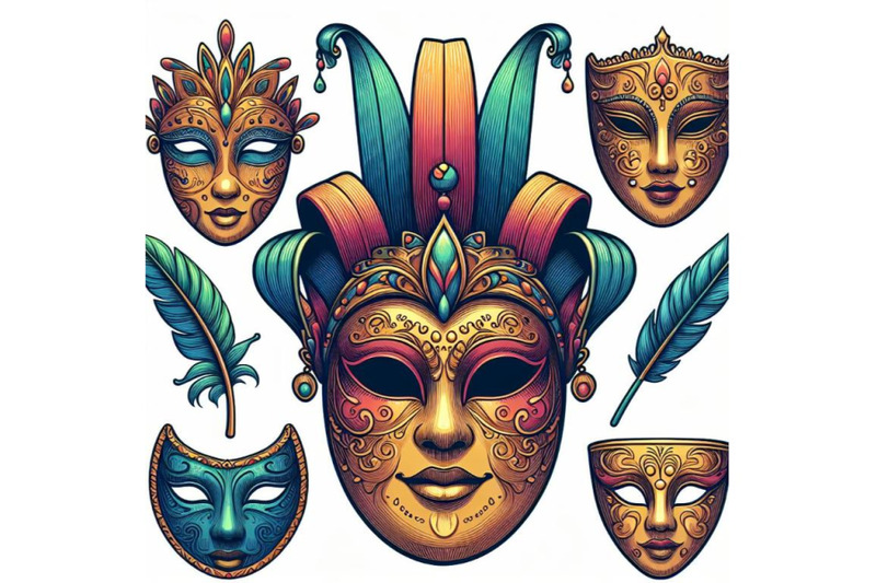 8-theatrical-masks-theatrical-ma-bundle