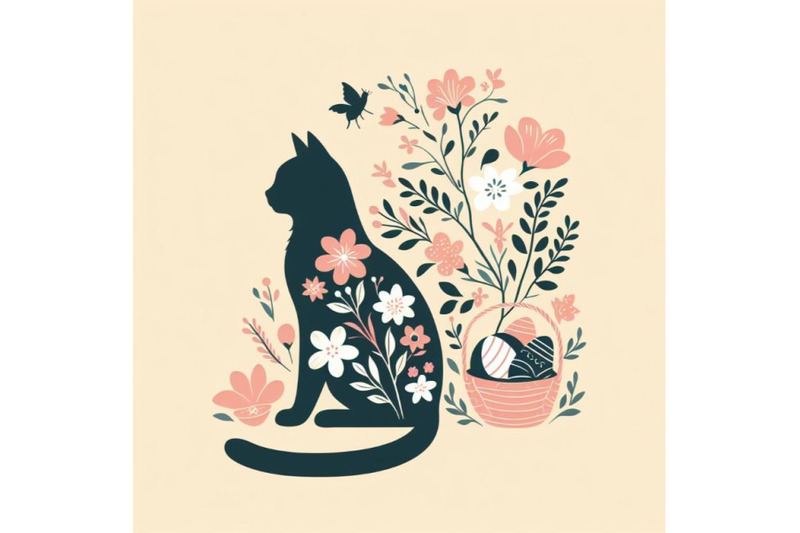 8-easter-cat-silhouette-with-flow-bundle