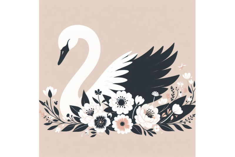 8-beautiful-swan-silhouette-with-bundle