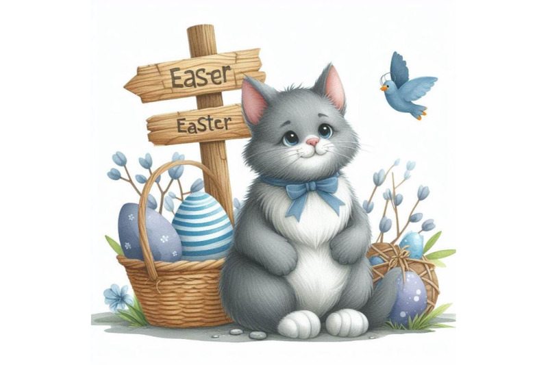 8-watercolor-easter-cat-with-sign-bundle