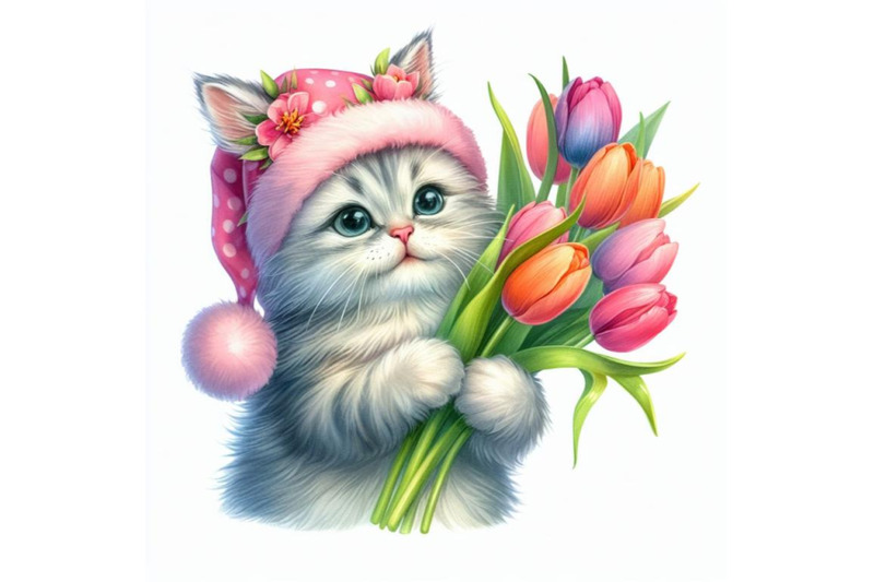 8-watercolor-easter-cat-holding-t-bundle