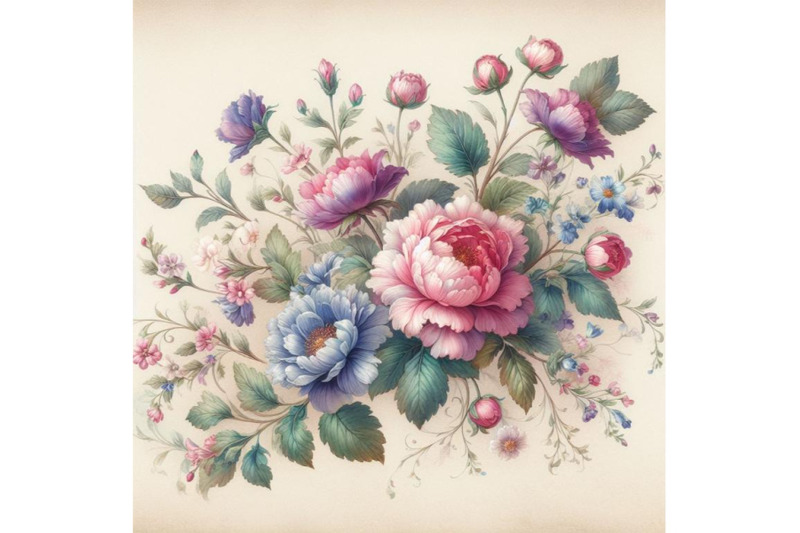 8-illustration-of-vintage-floral-bundle