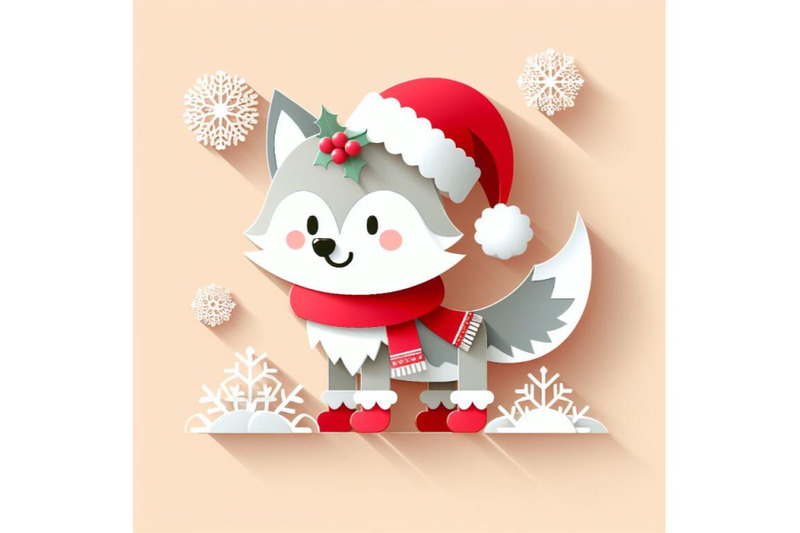 8-vector-cute-christmas-paper-cut-bundle