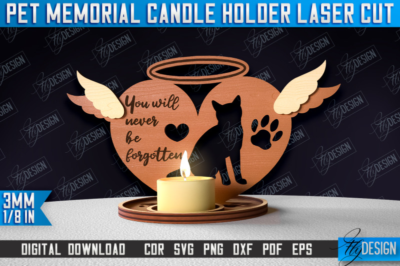 pet-memorial-candle-holder-laser-cut-bundle-3d-candle-memorial-holder