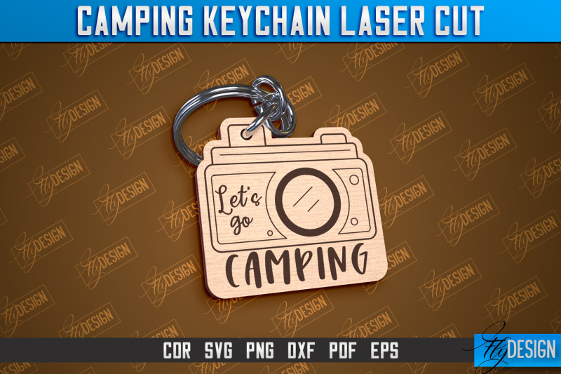 camping-keychain-laser-cut-adventure-design-summer-camping-vibes