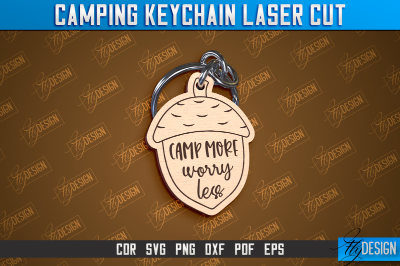 camping-keychain-laser-cut-adventure-design-summer-camping-vibes