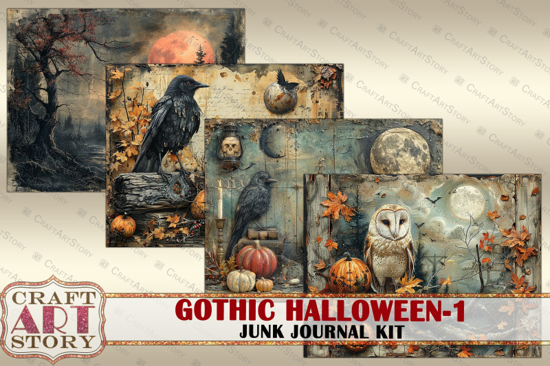 vintage-gothic-halloween-junk-journal-kit-ephemera