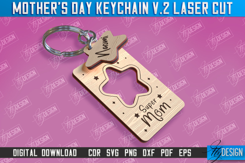 mothers-day-keychain-laser-cut-happy-mothers-day-granny-gift-cnc