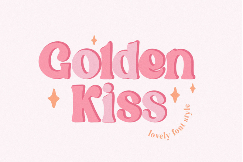 golden-kiss-lovely-font