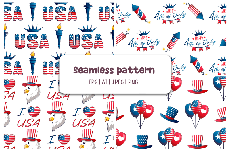 seamless-pattern-of-happy-us-independence-day-4th-of-july