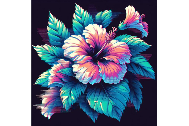 8-hibiscus-in-glitch-art-style-on-bundle