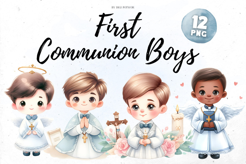 watercolor-first-communion-boys-bundle-png-cliparts