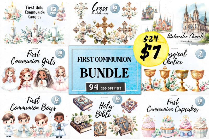 first-holy-communion-big-bundle-png-cliparts
