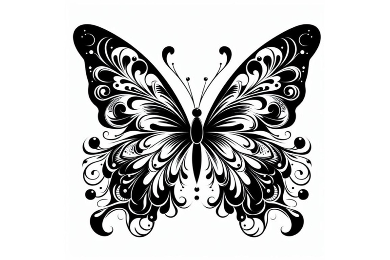 8-butterfly-silhouette-white-back-set