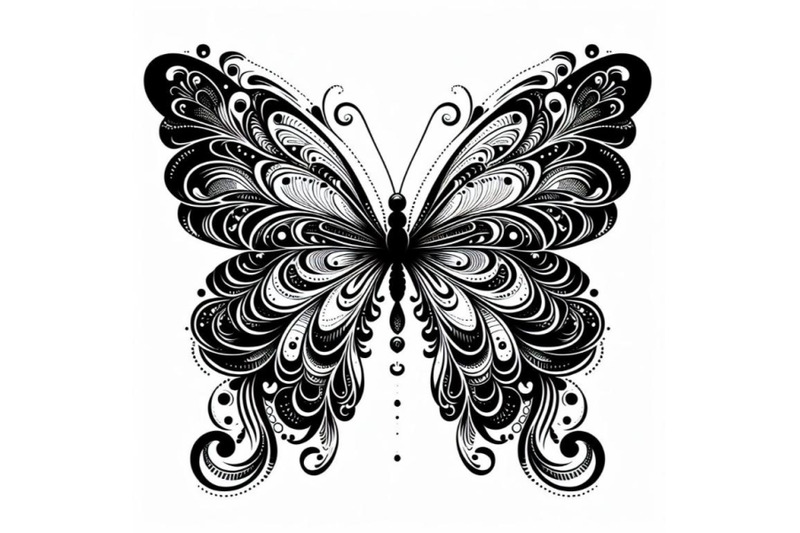 8-butterfly-silhouette-white-back-set