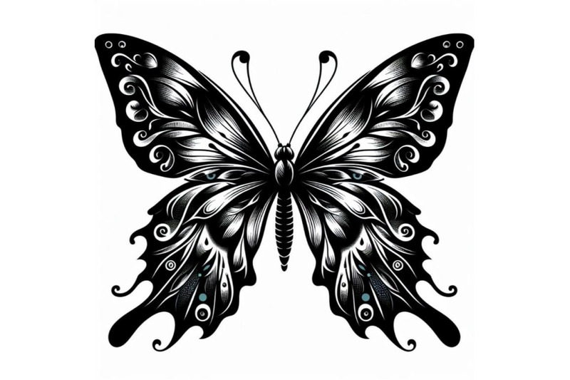 8-butterfly-silhouette-white-back-set