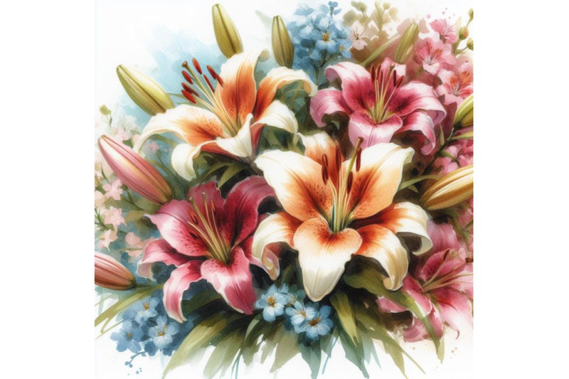 8-watercolour-lily-flowers-impres-set