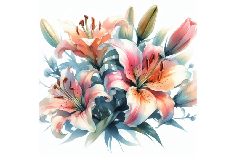 8-watercolour-lily-flowers-impres-set