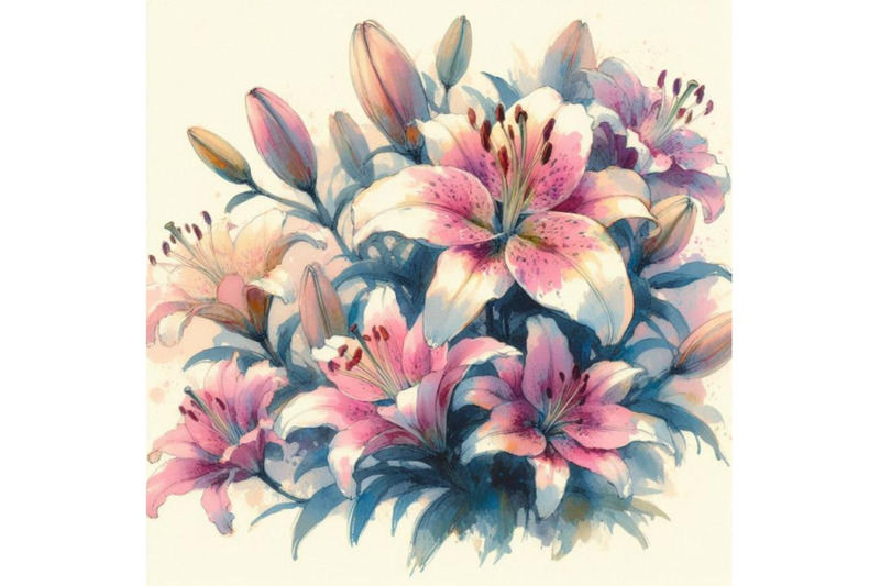 8-watercolour-lily-flowers-impres-set