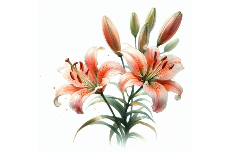 8-watercolour-lily-flowers-impres-set