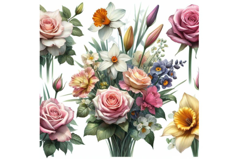 8-flowers-in-watercolor-paintings-set