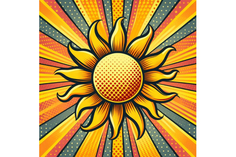 8-yellow-orange-sun-pop-art-retro-bundle