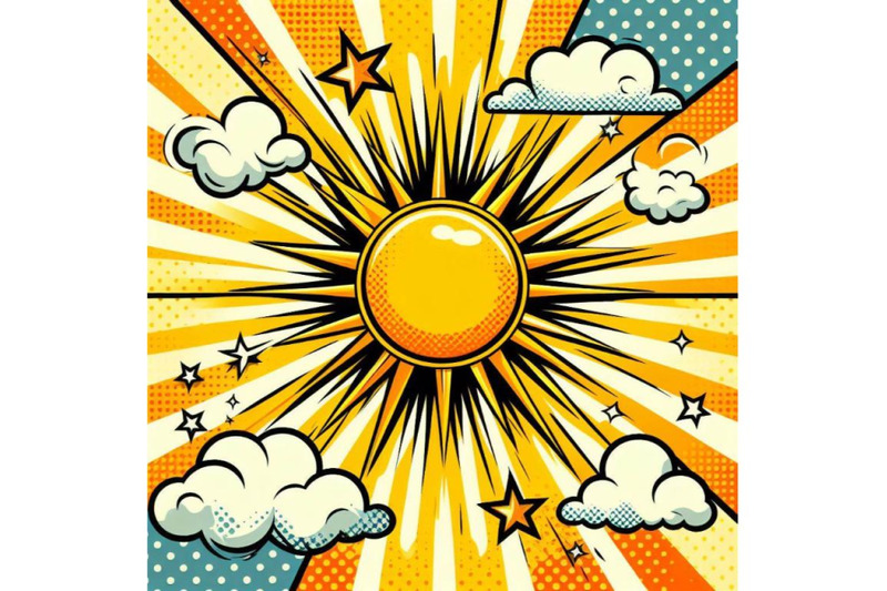 8-yellow-orange-sun-pop-art-retro-bundle