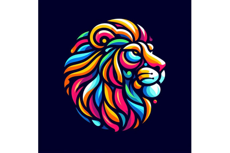 8-colorfully-lion-lion-logo-cre-set