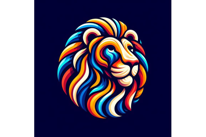 8-colorfully-lion-lion-logo-cre-set