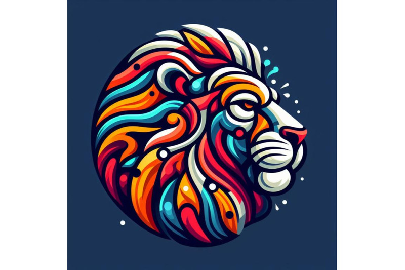 8-colorfully-lion-lion-logo-cre-set