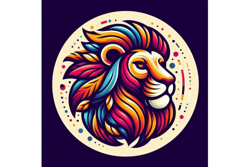 8-colorfully-lion-lion-logo-cre-set