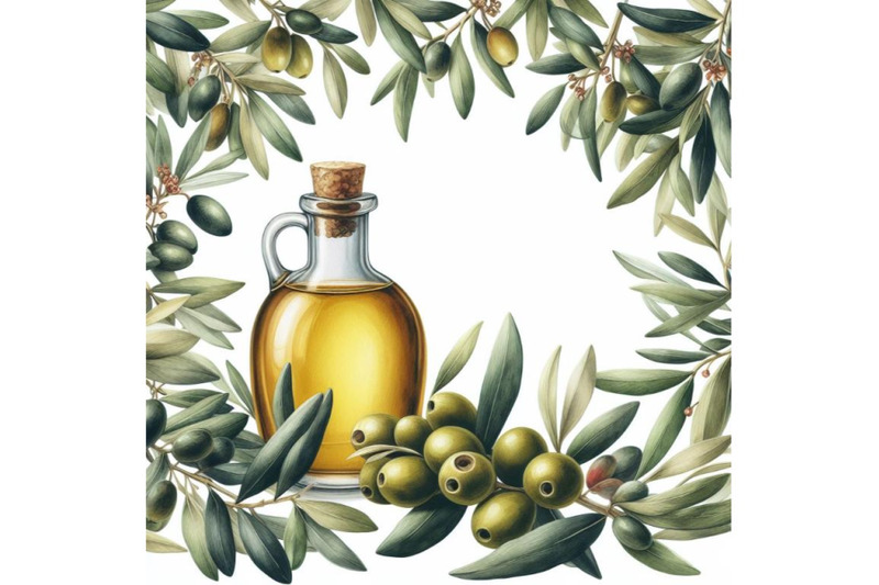 8-watercolor-olive-oil-branches-b-set