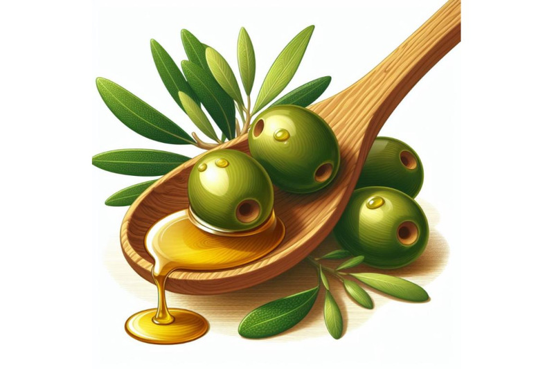 8-olives-with-drop-oil-on-wood-set