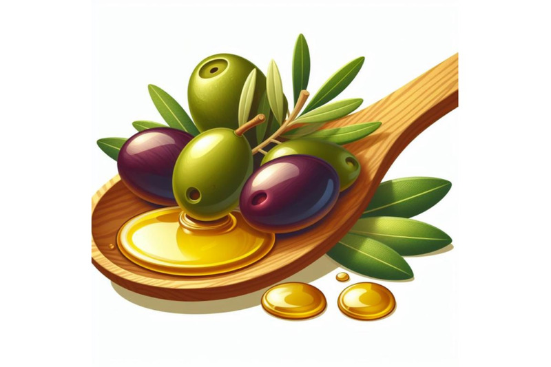 8-olives-with-drop-oil-on-wood-set