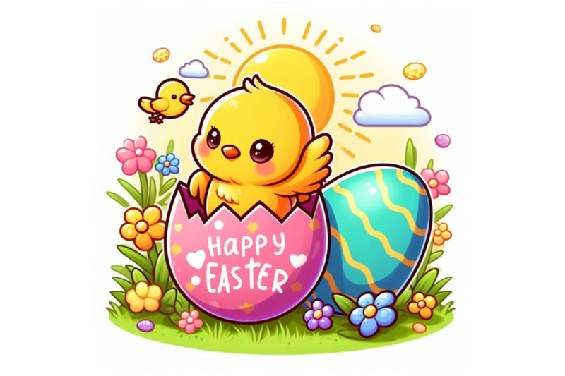 8-cute-little-easter-chick-coming-set