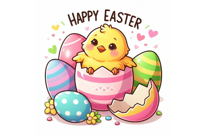 8-cute-little-easter-chick-coming-set