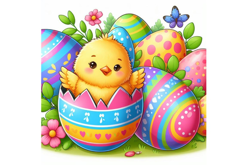 8-cute-little-easter-chick-coming-set