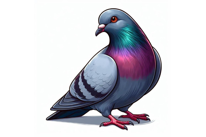 8-sitting-pigeon-isolated-on-set