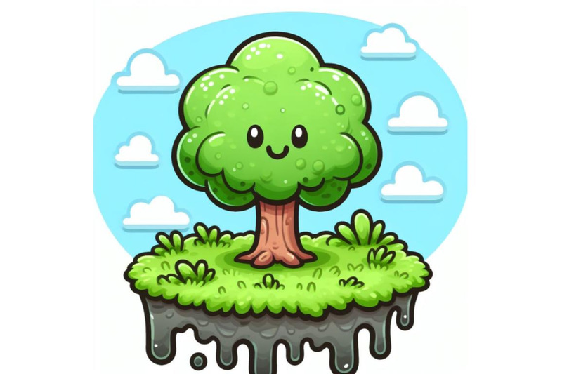 8-a-cartoon-tree-on-a-patch-of-set