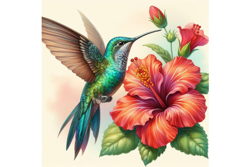 8-colibri-and-flower-hummingbird-set