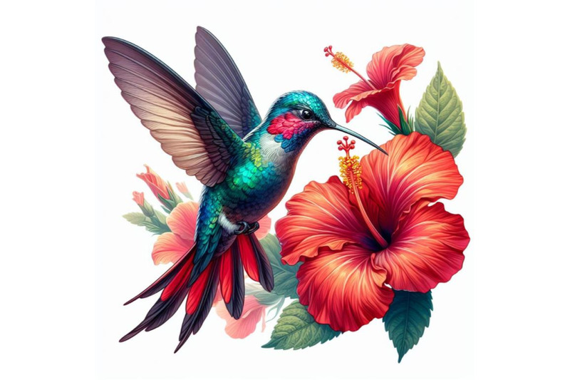 8-colibri-and-flower-hummingbird-set