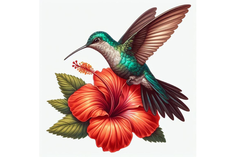 8-colibri-and-flower-hummingbird-set