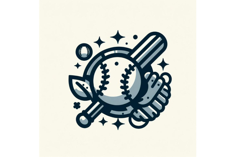 8-baseball-icon-on-white-bac-set